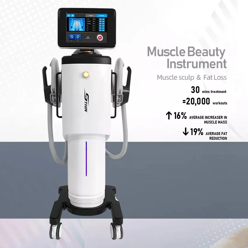 Neuankömmling Elektromagnetisches Feld Muskel Sculpt Fettabbau Hautstraffung Maschine HI-EMT Cellulite Reduzieren Skulptur Wiederaufbau Muskel Po Lifting Formmaschine