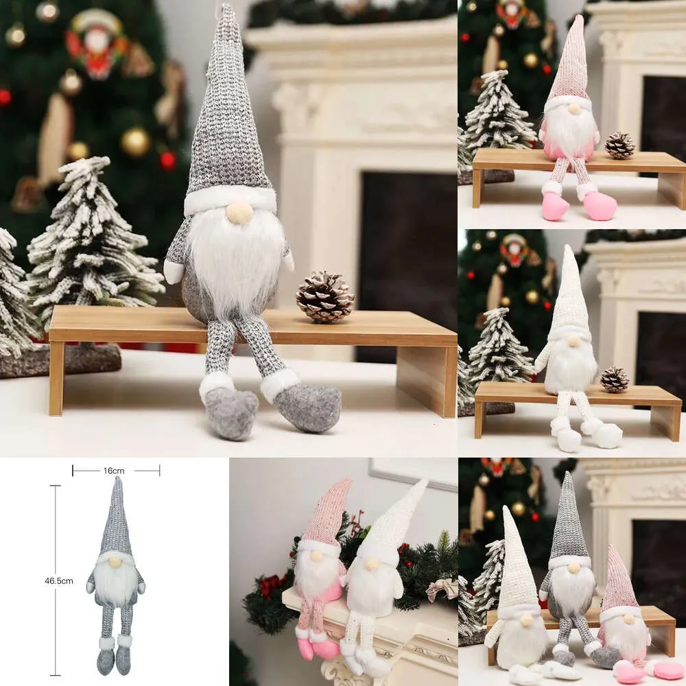 Nouvelles fournitures de jouets de noël, poupée Gnome sans visage, décorations de joyeux noël pour la maison, ornements de table, poupée faite à la main, cadeau de nouvel an pour enfants