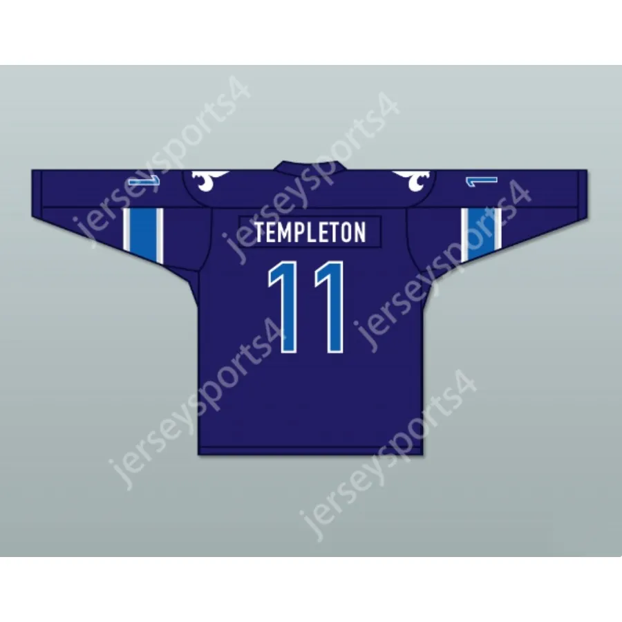 Personnalisé BLEU MAC TEMPLETON 11 LE NATIONAL DE QUÉBEC MAILLOT DE HOCKEY À DOMICILE NOUVEAU Top Cousu S-M-L-XL-XXL-3XL-4XL-5XL-6XL