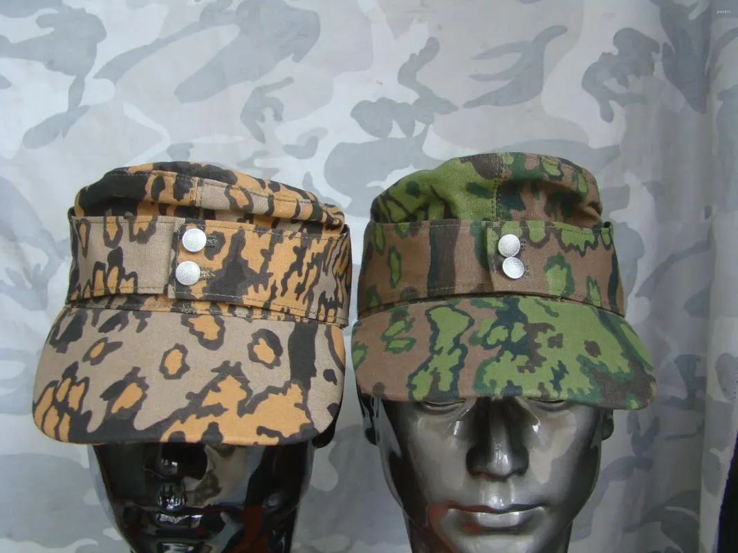 Boinas Segunda Guerra Mundial CAMPO ALEMÃO EM PRIMAVERA FALL CAMO Camuflagem M43 HAT CAP CLÁSSICO Militar