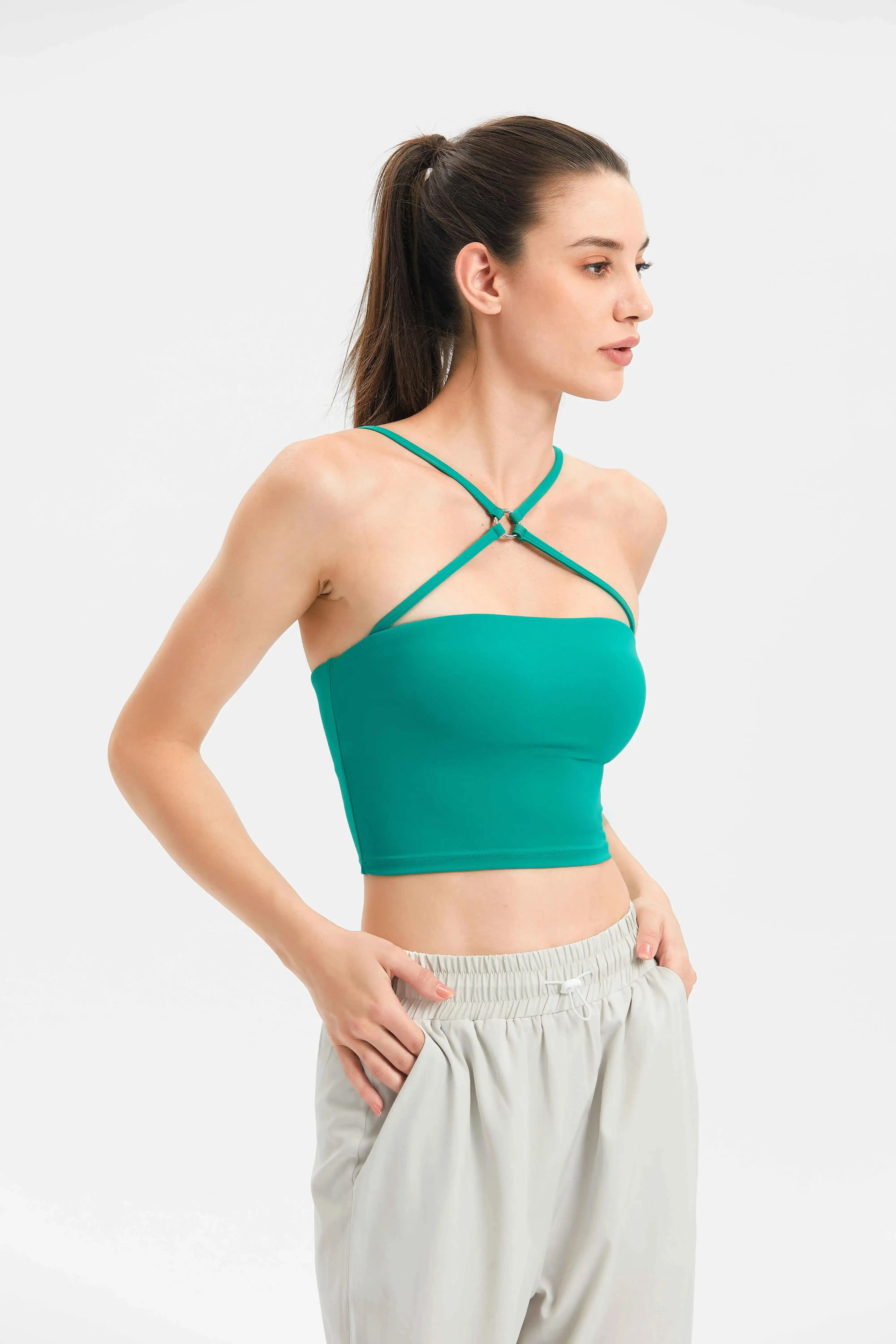 Set Breathable Sports Bra Antisweat Fitness Top Seamless Yoga Bra  Shockproof Crop Top Women Push Up Sport Bra Gym Workout Top From Zcdsk,  $15.09