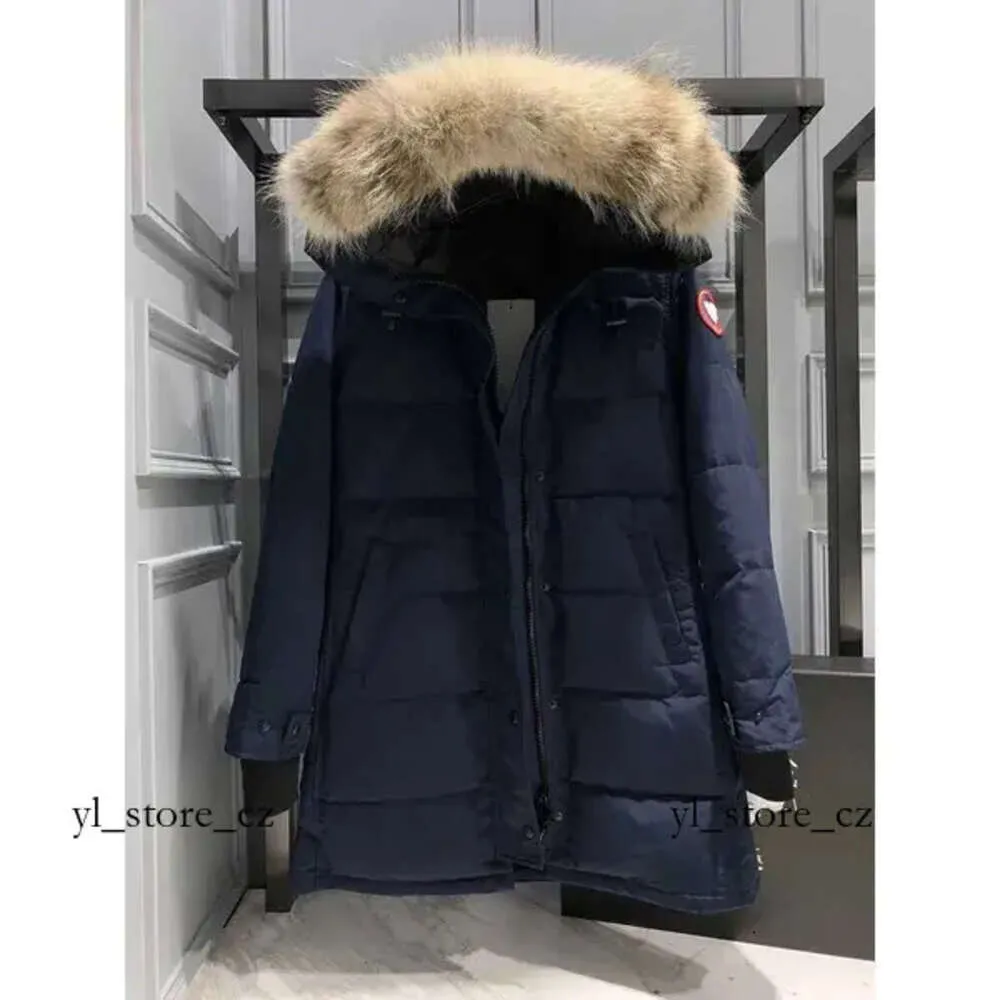 Designer Canda Goose Jacket Kvinnor Midlängd Puffer Down Thick Warm Coats Windproof Streetwear Canda Goose 1967