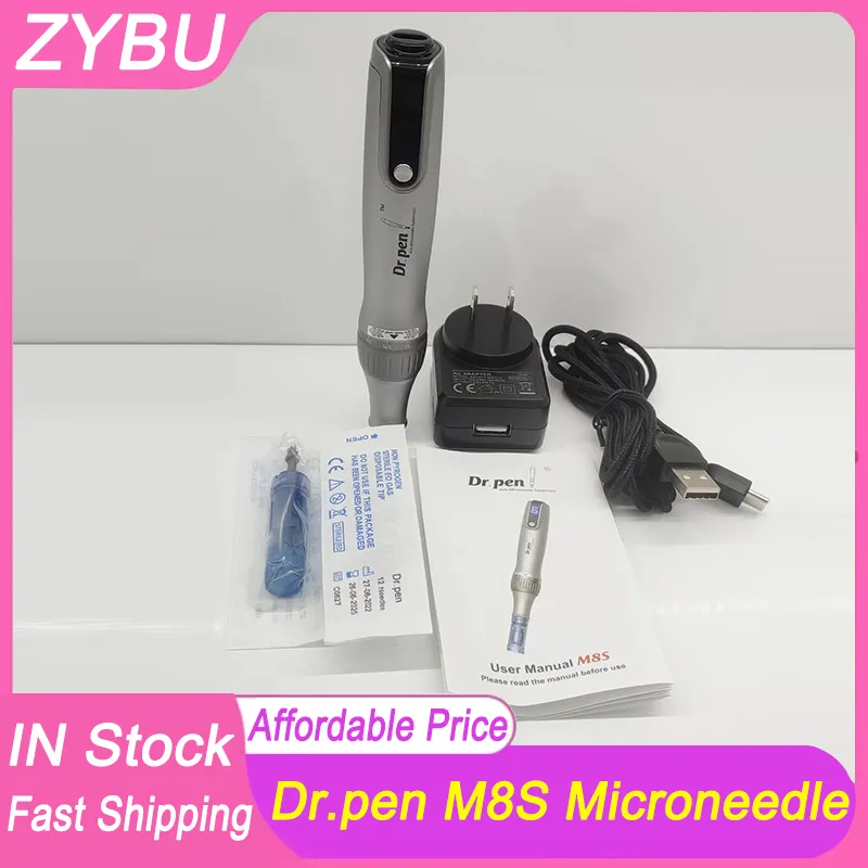 Dr.Pen M8S Dermapen igły igły Igły 18 Pin Electric Micro Rolling Derma Wireless Microneedle System Machine MTS Tool Care Dr Pen Mesototerapia