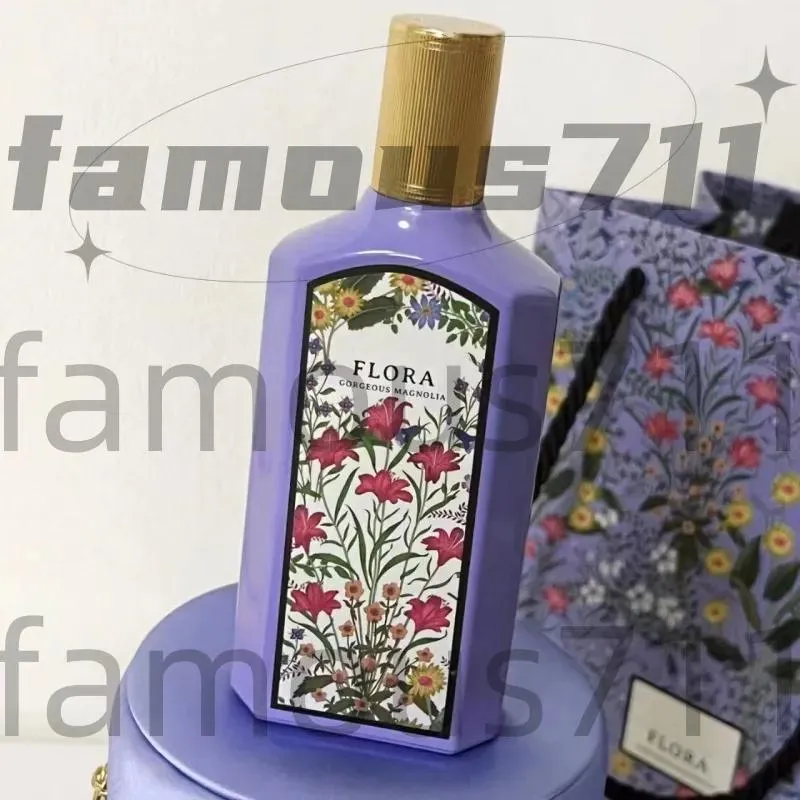 مزيل العرق المصمم الفاخر العطور المثالية فلورا غورجورس ماجنوليا 100mL العطر للمرأة EDP كولونيا فتاة العطور العطور parfu