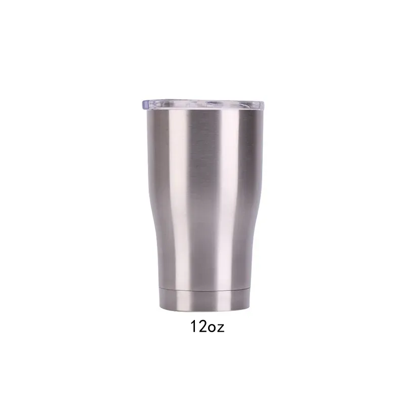 Edelstahl Tumbler Tasse mit Deckel 30 20 12 Unzen Doppelwandige Vakuumflasche Isolierte Bier Tasse Trinken Thermoskannen Kaffee Großhandel