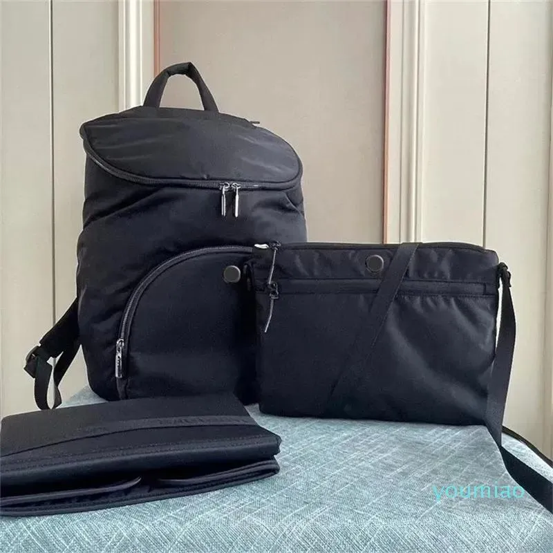 Torby 2023 Nowy plecak dla rodziców trzyczęściowy zestaw Mommy Baby Bags Koreański trend z plecakiem podróżą wypoczynkową