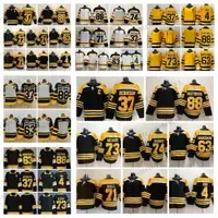 2021 Reverse Retro 37 Patrice Bergeron Hockey''''Jerseys 88 David Pastrnak 63 Brad Marchand 73 Charlie McAvoy Rask Jake DeBrusk 4 Bobby Orr