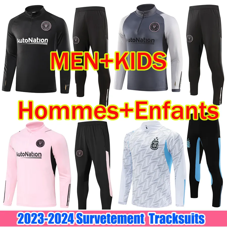 23 24 FC Inter Miami Survêtement MESSIS Soccer hommes enfants 2023 2024 MATUIDI HIGUAIN Survêtement de football TRAPP Inter Miami coupe-vent entraînement sportswear entraînement