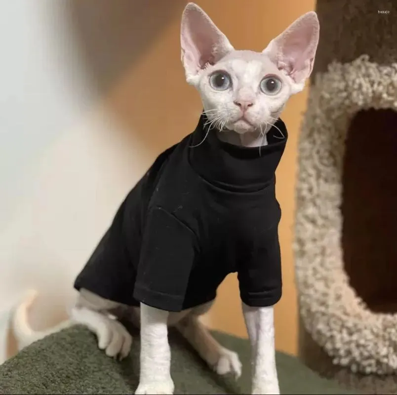 Trajes de gato Duomasumi Sphynx Outfits Grosso Bebê Macio Algodão Roupas Sem Cabelo Gatinho Vestuário Cornish Devon Oufits para Esfinge