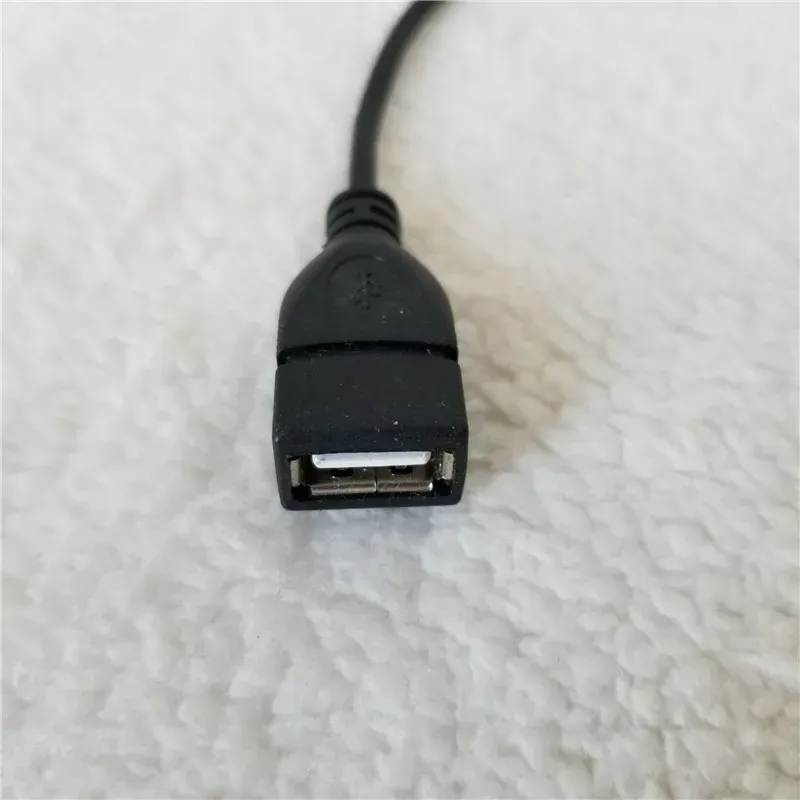 Câble de données USB Type A vers Micro USB, adaptateur OTG femelle vers mâle à Angle vers le bas de 90 degrés, fil d'extension mâle à 5 broches, noir, 25cm
