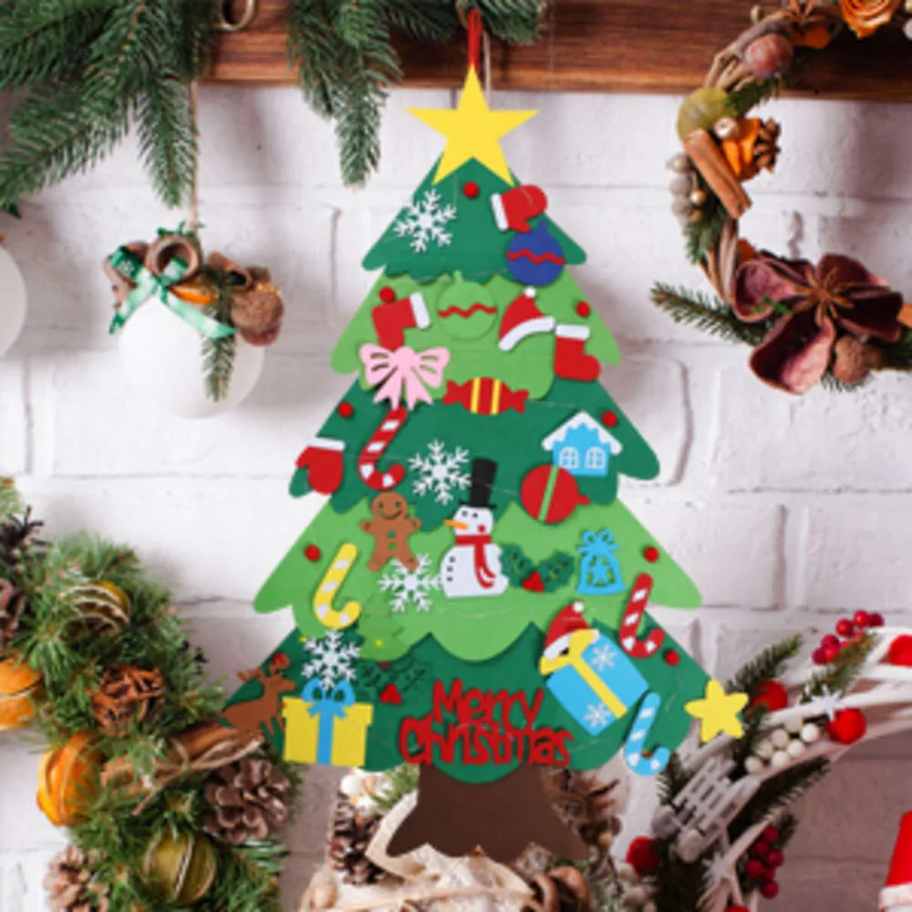 DIY Felt Christmas Tree Crafts Set