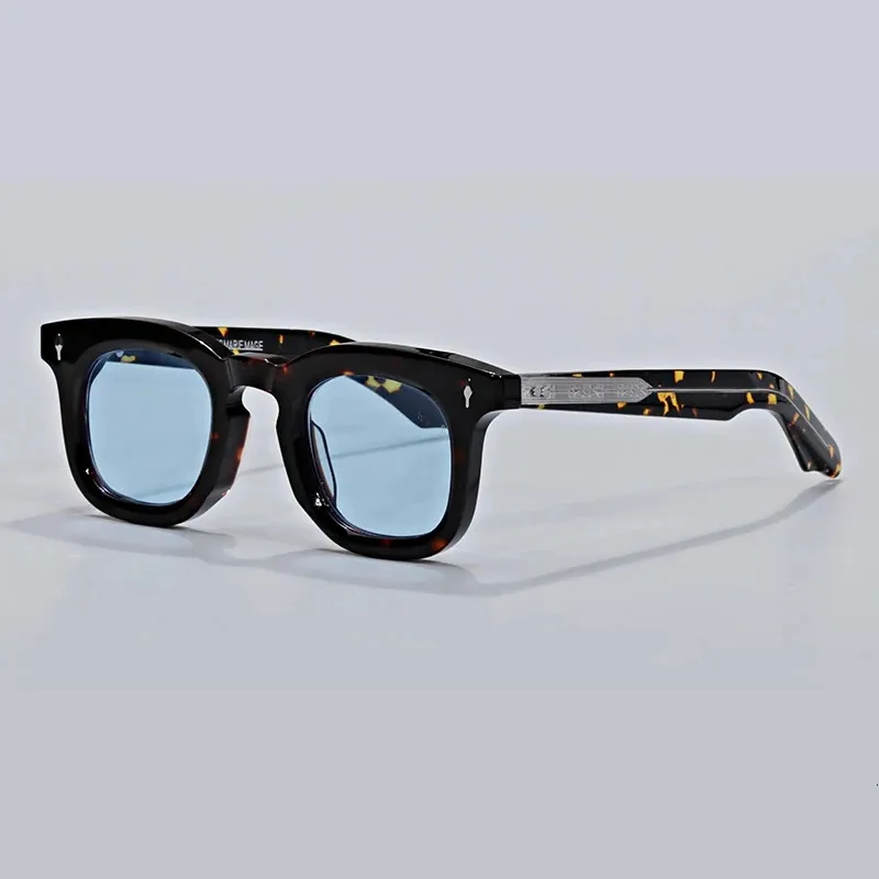 Modne okulary przeciwsłoneczne Ramki Devaux JMM Okulary przeciwsłoneczne Mężczyzny okrągłe okulary projektant luksusowy marka oryginalne okulary ręcznie robione kobiety Uv400 na zewnątrz okulary 231218