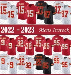 Jersey''City''Chiefs''15 Patrick''Mahomes 87 Travis Kelce KC Mens Football 9 JuJu Smith-Schuster 25 Clyde Edwards-Helai