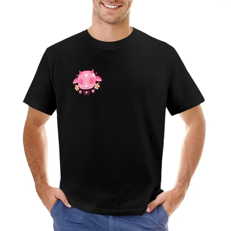 メンズポロのかわいい牛の頭のTシャツクイック乾燥美学衣服ティーメンズグラフィックTシャツアニメ