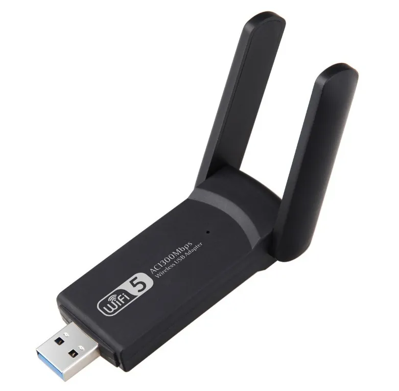 USB 3.0 WIFI Adapter 1300Mbps WiFi USB Dual Band 5G/2.4G محول الشبكة اللاسلكية لجهاز الكمبيوتر المكتبي المحمول PC Dual Band WiFi Dongle Wireless Adapter