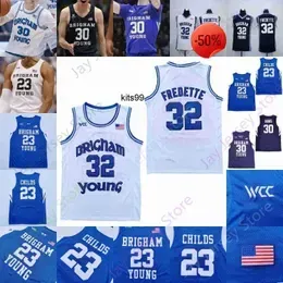 2022 BYU Brigham Young Cougars Basketball Jerseys NCAA College Jimmer Fredette Alex Barcello Te`Jon Lucas Spencer Johnson Gavin Baxter Caleb