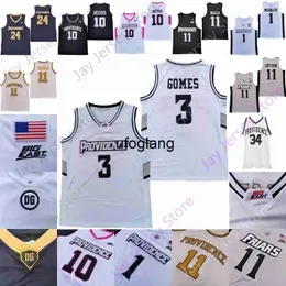 coe1 Providence Friars Basketball Jersey NCAA College Alpha Diallo Maliek White Pipkins Holt Reeves Kalif Young Lenny Wilkens Otis Thorpe Gomes Dunn