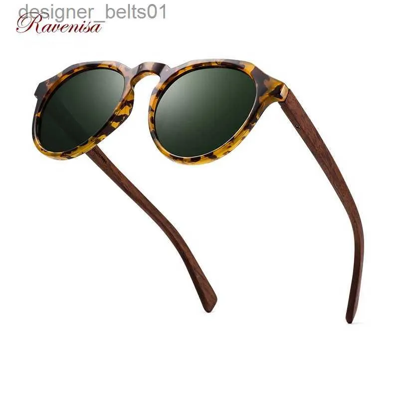 Gafas de sol Ravnisa Gafas de sol polarizadas de madera Carey Lente de espejo gris Gafas de sol vintage para mujeres y hombres 2020 Nuevo estilo de madera L231218