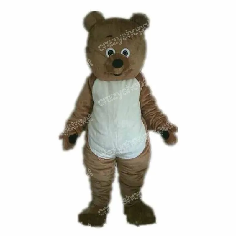 Natal urso marrom mascote traje personagem dos desenhos animados roupas halloween carnaval vestido ternos tamanho adulto festa de aniversário ao ar livre outfit