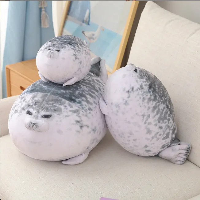 Jouets en peluche d'aquarium de poupée de phoque doux populaires de 60 cm à l'aquarium d'oreiller de phoque d'Osaka au Japon