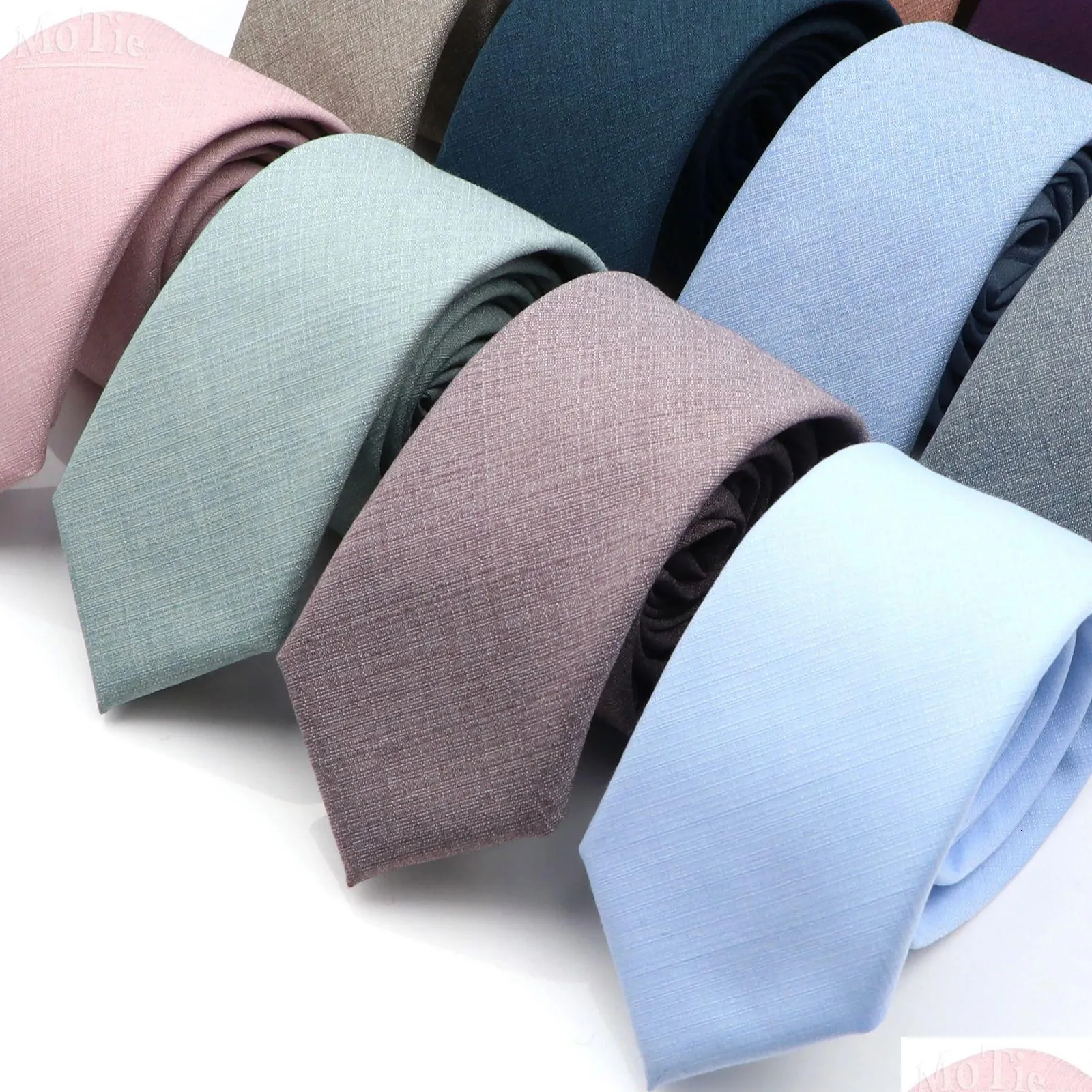 Corbatas para el cuello Corbatas para el cuello Corbata de color sólido para hombre Corbata antiarrugas informal delgada para traje de boda Corbatas Rosa Azul Gris Corbata Acceso al regalo DH5QP