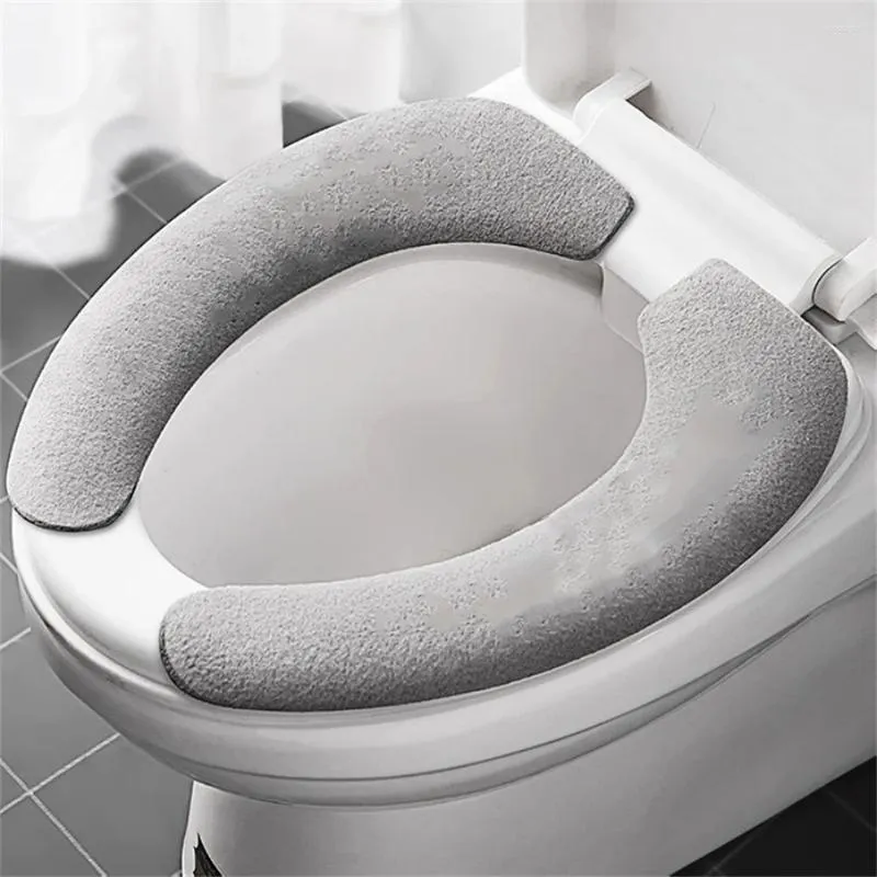 Set di coprisedili per WC, adesivi per tappetini da bagno, lavabili caldi e riutilizzabili, forniture universali