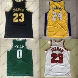 ''''Authentic Stitched Retro Mitchell and Ness Basketball Jerseys 24 Bryant 0 Jayson Tatum 23 Michael four sports jerseys Yellow Green0DM3