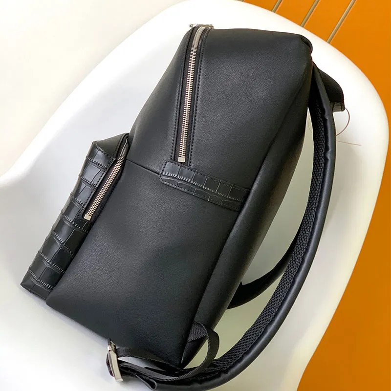Zaino Di Design Di Lusso Borsa Libri In Pelle Patchwork Con Motivo