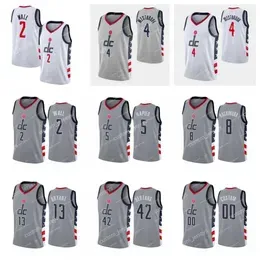 ''Wizards''Men Jersey 2 Wall 4 Westbrook 5 Napier 8 Hachimura 13 Bertans Custom City New Uniform''''Basketball Jerseys