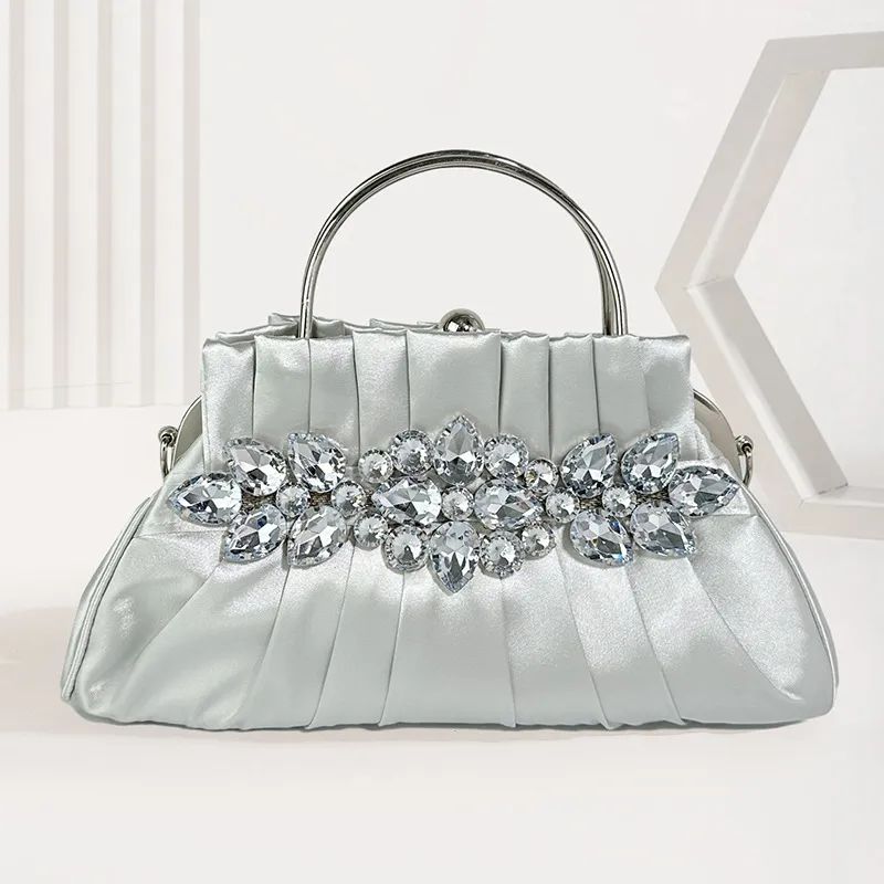 Factory Wholesale Womens Shoulder Bags Vintage Satin Chain Bag