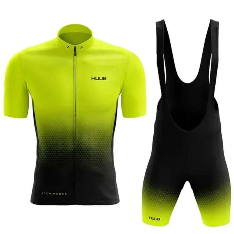 Conjuntos Huub Bike Team Men definiu o Summer Jersey Bicycle Wear Cycling Clothing Kit Maillot Ropa Ciclismo 220627