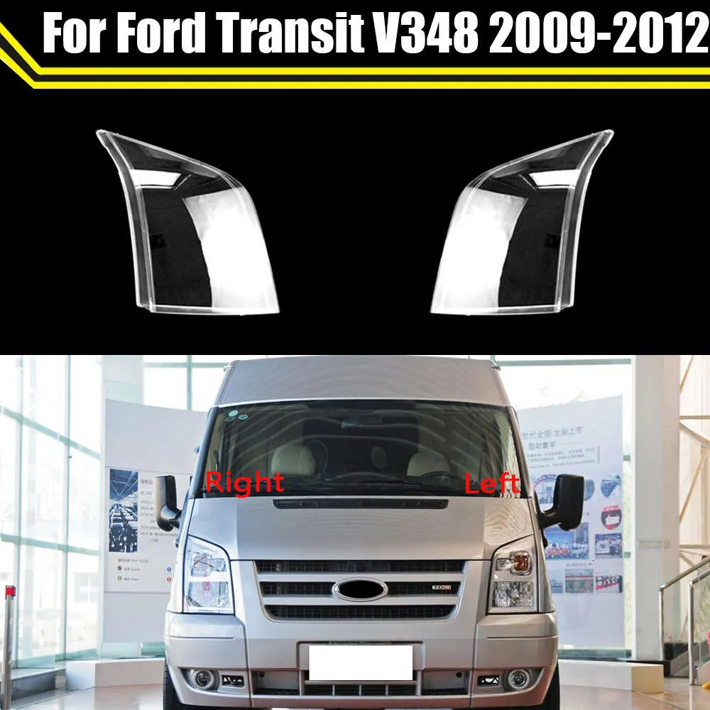 Bilskyddsstrålkastarglaslins Cover Shade Shell Auto Transparent Light Housing for Ford Transit V348 2009 2012 2012 2012 2012