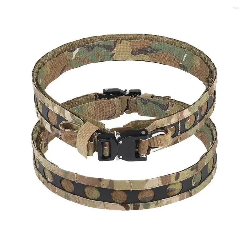 Support Waist Support Tactical Bison Belt Molle Mount Quick Release Metal G Hook Inner And Loop Attachment Hunting Gear Accessories