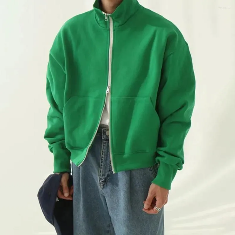 Mens Solid Color Casual Sweaters, Autumn Winter Korean Style Two