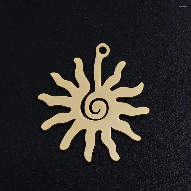 Charms 5 teile/los Spirale Sonne Edelstahl Schmuck Anhänger DIY Großhandel Anhänger Für Halsketten, Der Nie Rost Fabrik Shop