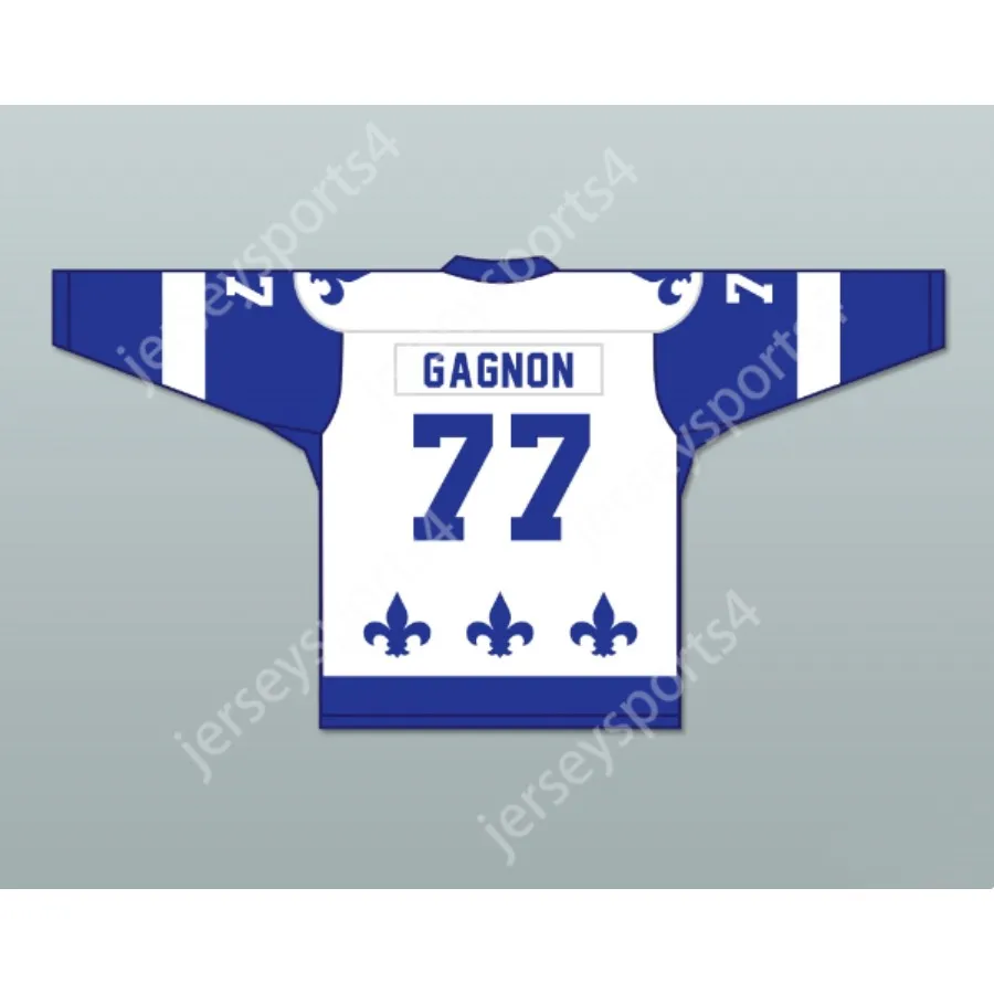 Personnalisé FRANCIS GAGNON 77 LE NATIONAL DE QUEBEC HOCKEY JERSEY- LANCE ET COMPTE NOUVEAU Top Cousu S-M-L-XL-XXL-3XL-4XL-5XL-6XL