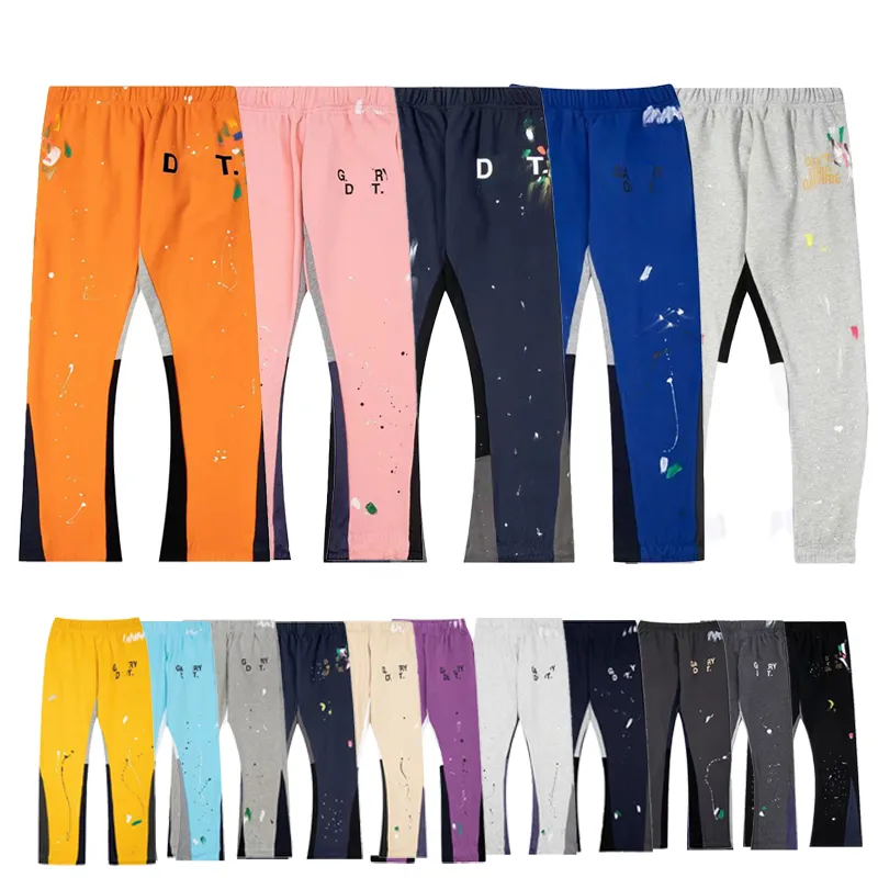 Calças de rua alta ins calças de moletom super quentes hip hop streetwear mais vendidas calças cargo impressas multicoloridas masculinas tendência casual calças cinza outono mulheres