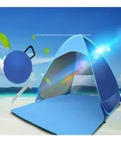 Tents And Shelters 2022 Upgrade Beach Tent UV Sun Shelter Waterproof Lightweight Shade Canopy Cabana Fit 23 Person Drop Ship