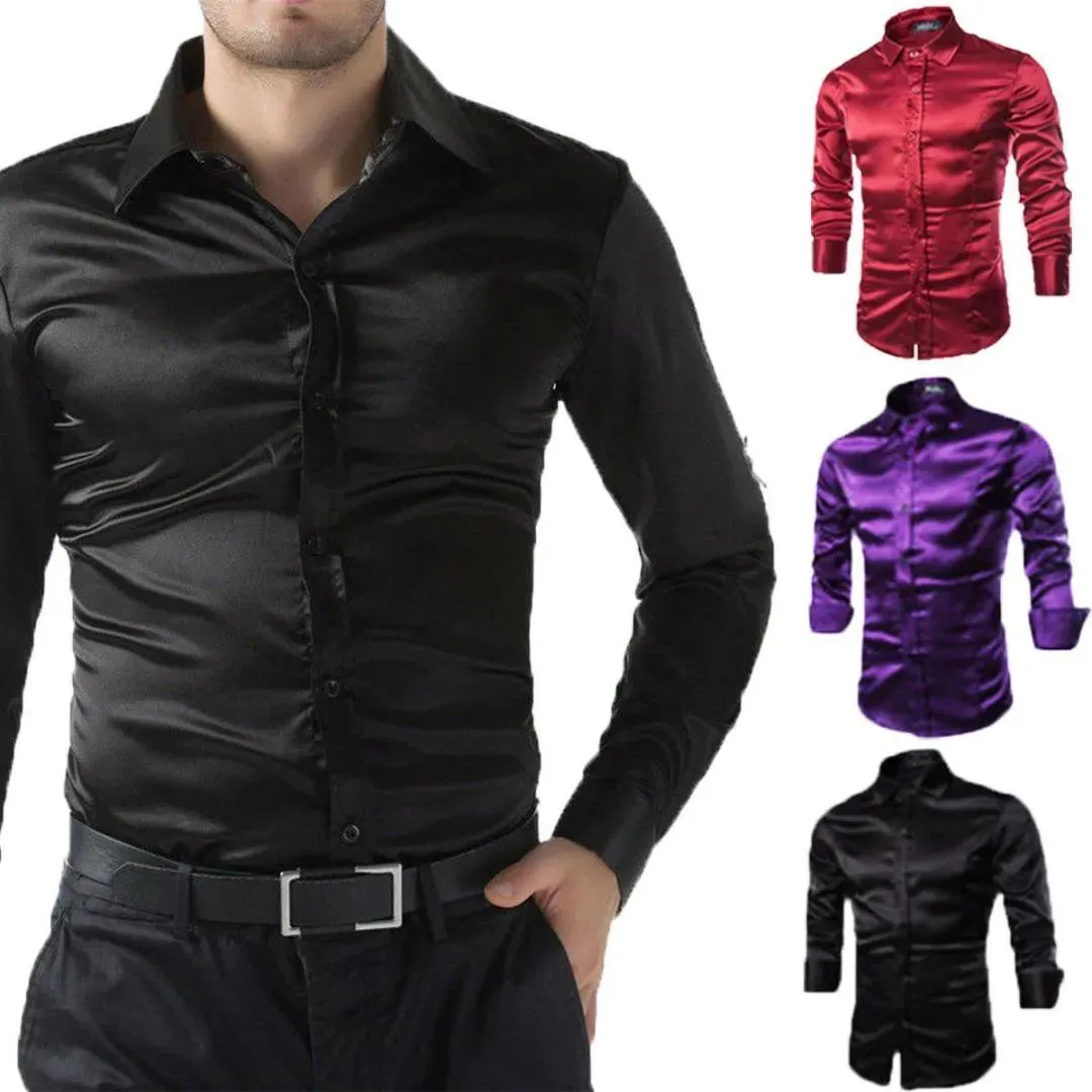 Mens silk dress store shirts near me