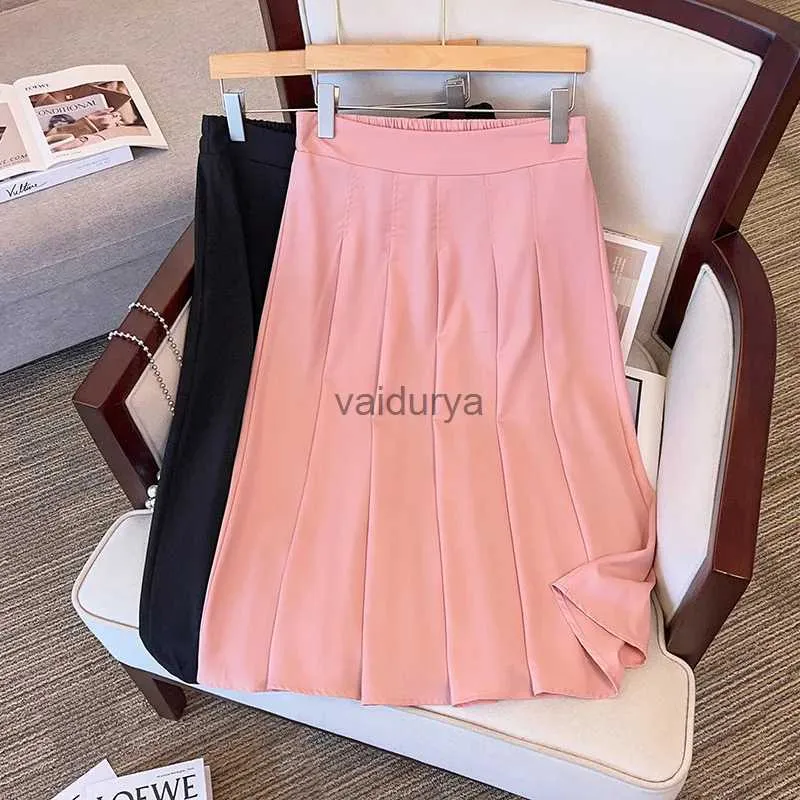 Plus size clearance pleated skirt 7xl