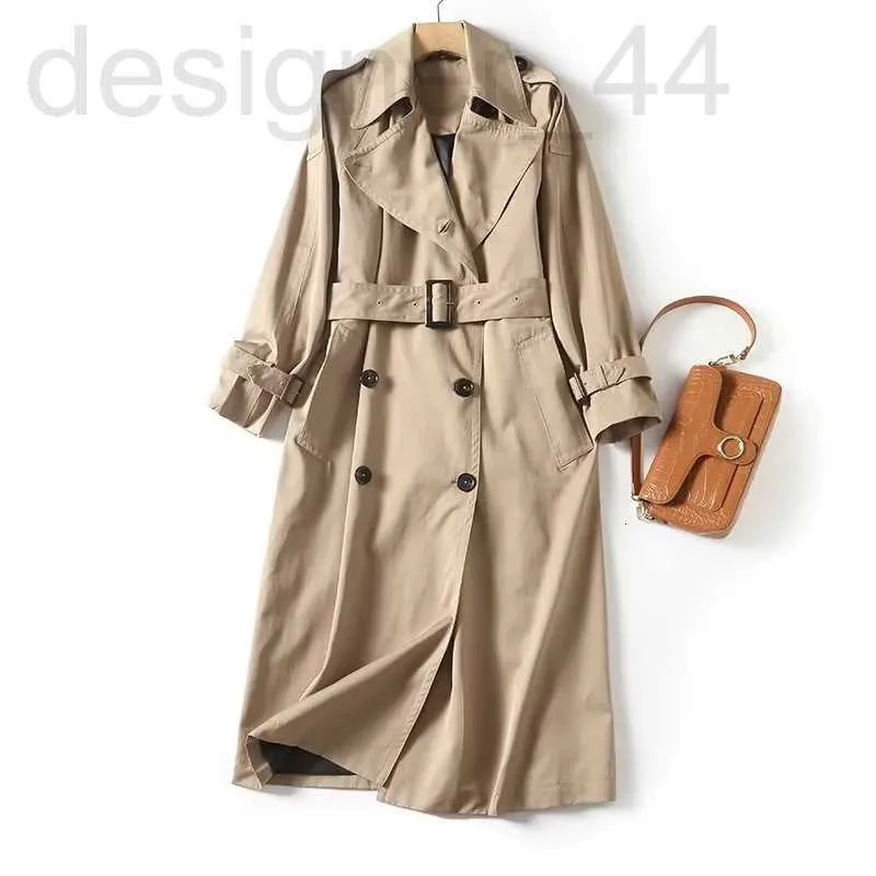 Women's Trench Coats Designer ZFC-9537- British Style Pending Classic Mid Length Trench Coat Q822