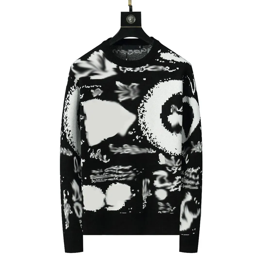 Suéteres Designer 2023 Novo suéter masculino Round Knit Manga Longa Casual Autumn/Winter Calor Jacquard Camisa de Meninas Print Ficked Print Lett