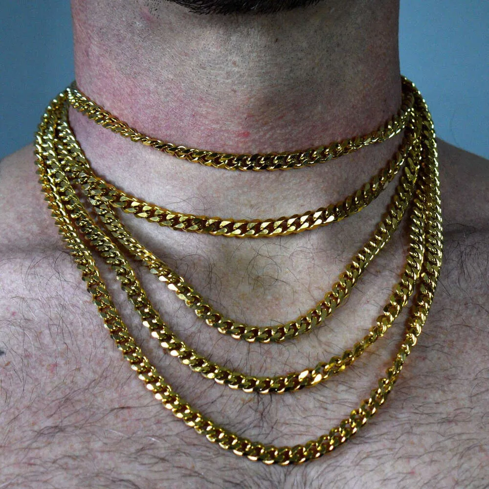 18k pvd 2024 gold plated chain