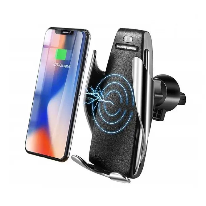 Uchwyty Automatyczne zaciskanie S5 CAR BEZPLITY SŁODNIK 10 W SZYBKIE SZYBKIE DLA SMARTONGONY HUAWEI P30 PRO PROFRED SELLED SELELE