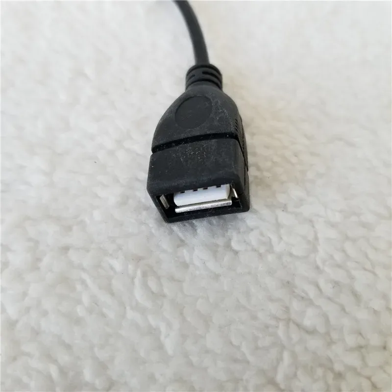 Cavo adattatore da micro USB a USB A maschio a femmina ad angolo retto da 90 gradi telefono Android PC nero 25 cm