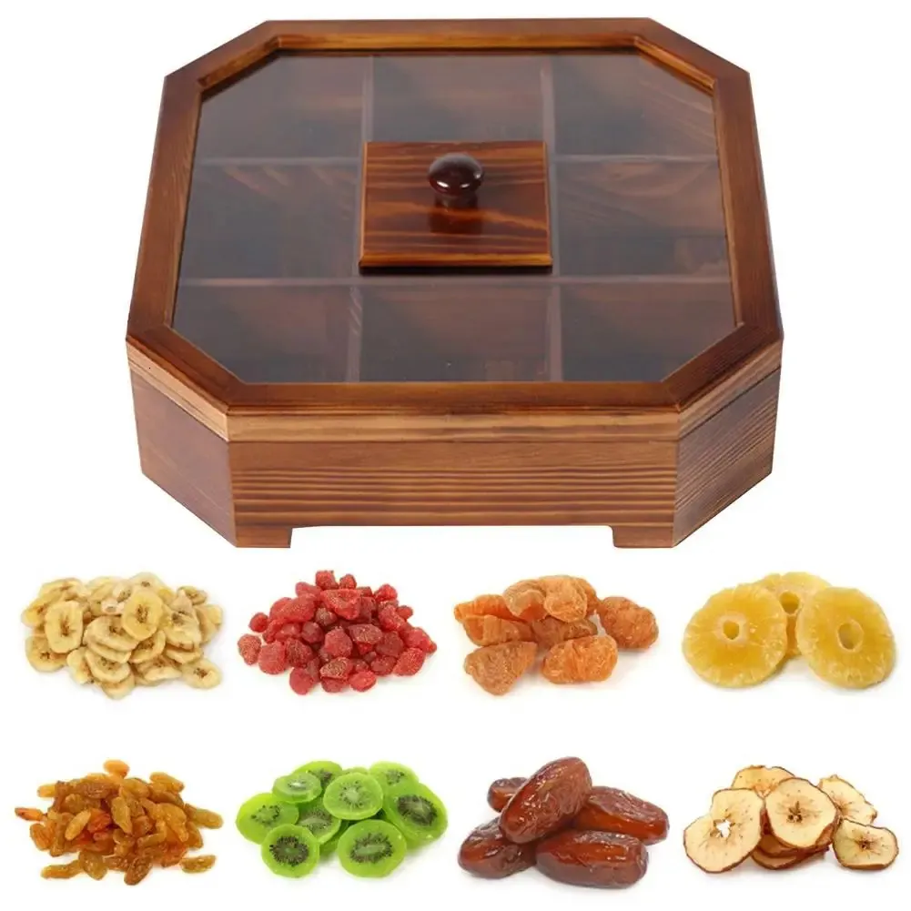 Storage Boxes Bins Solid Wooden Snack Box Chinese Style Multi Grid Dried  Fruit Tray Organizer Multifunctional Innovative For Living Room 231218 From  Deng10, $20.23