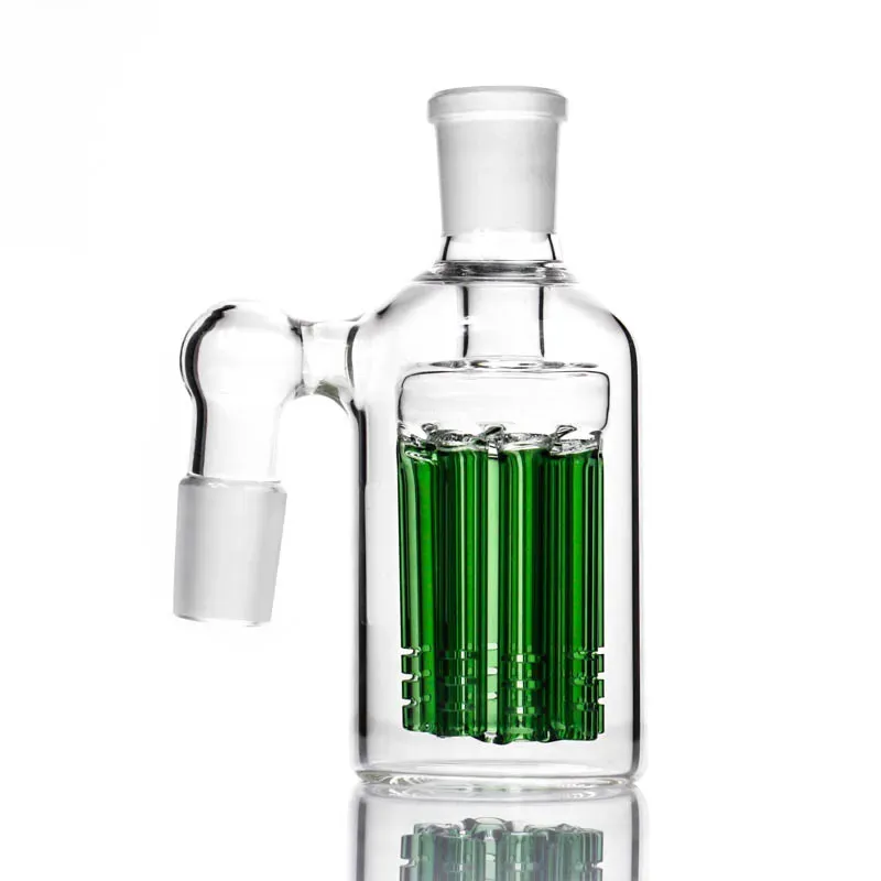 8 arms tree ash catcher 90 & 45 degrees for bongs glass water pipe bubbler have blue and green