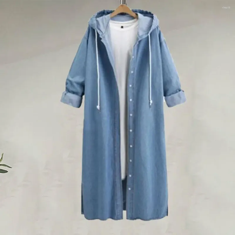 Women's Trench Coats Trendy Lady Coat Comfortable With Hat Windbreak Wear-resistant Ankle Length Winter