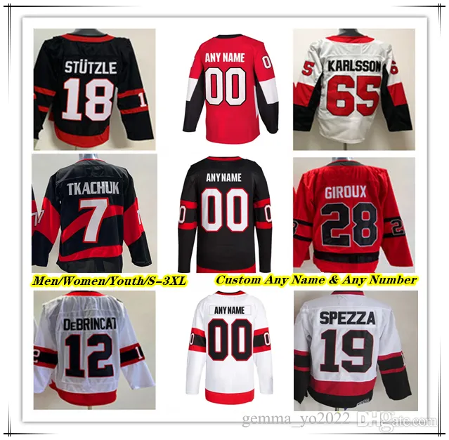 Ottawa Hockey Jersey Brady Tkachuk Tim Stutzle Vladimir Tarasenko Claude Giroux Drake Batherson Thomas Chabot Joonas Korpisalo Jakob Chychrun Josh Norris Joseph