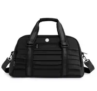 Lu Duffel Bag Yoga Handbag Gym Fitness Wrinkle Travel Outdoor Sports Bags Shoulder Bags 6 color Large Capacity6044104